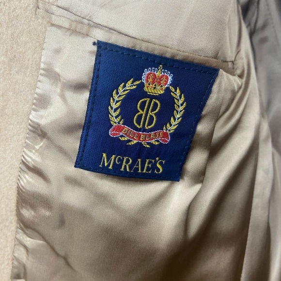 "VINTAGE BILL BLASS 100% Camel Hair Men's Tan Blazer - Circa 1990's - Picture 5 of 11